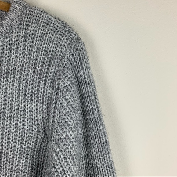 Brandy Melville Gray Crew Neck Knit Sweater Dress - Picture 3 of 9